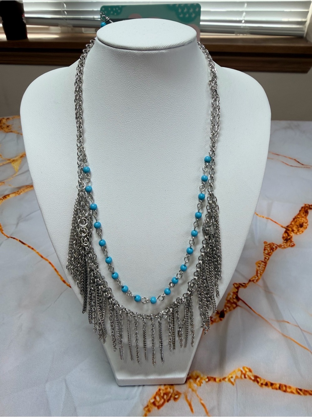 Fierce In Fringe Necklace and Earring set NWT